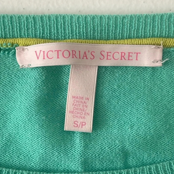 Victoria's Secret Green Crewneck Sweater Size S - Picture 3 of 7